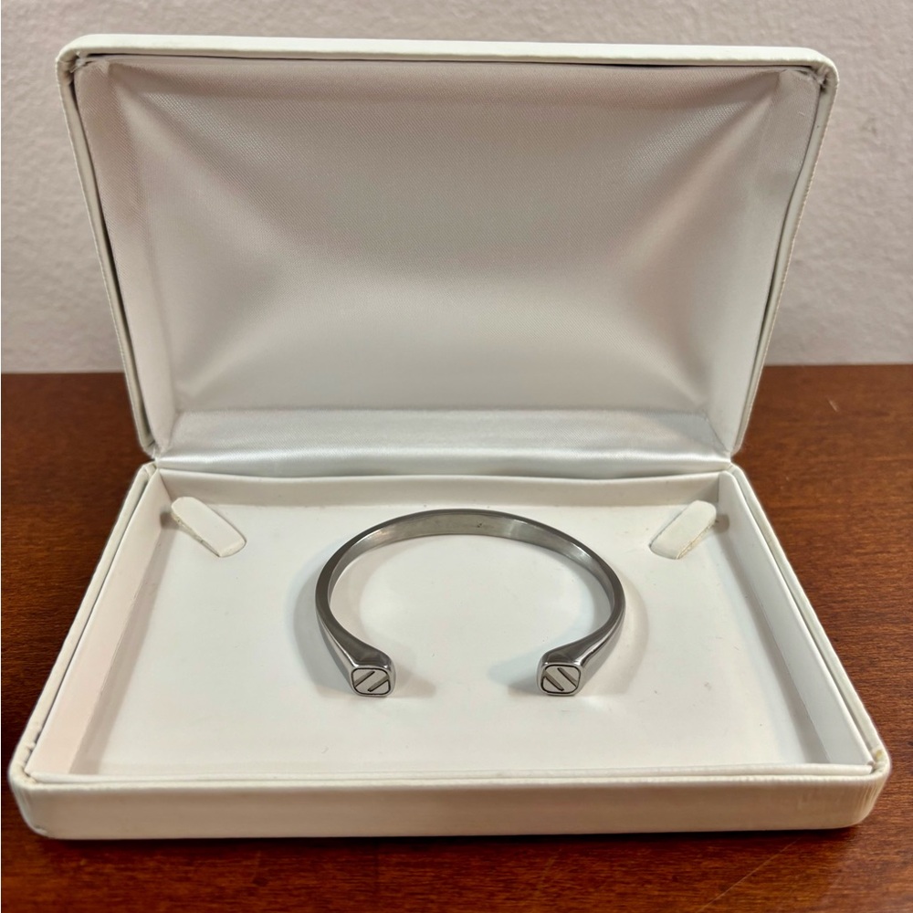 ❌SOLD❌ Men's Ermenegildo ZEGNA Stainless Steel Cuff Bracelet